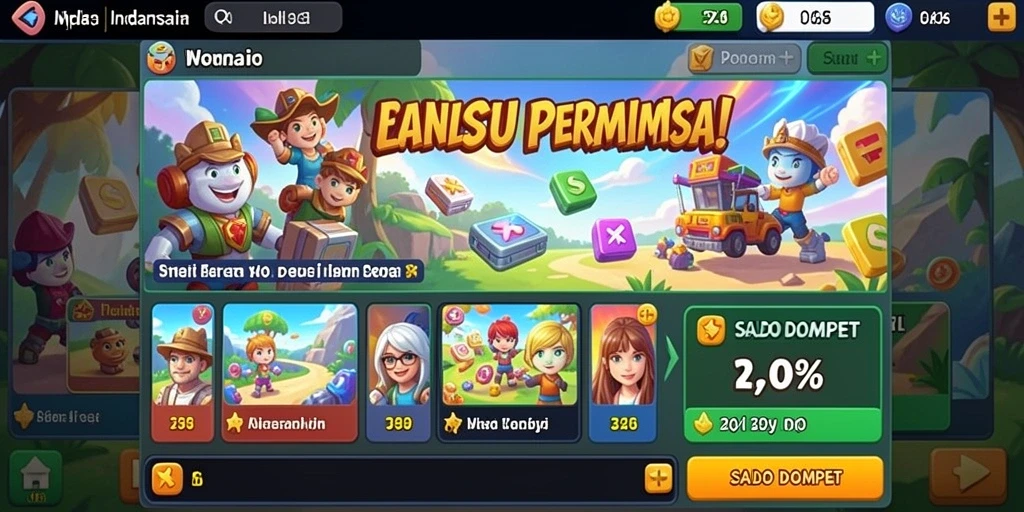 Tampilan antarmuka LK777 yang menarik dan modern.
