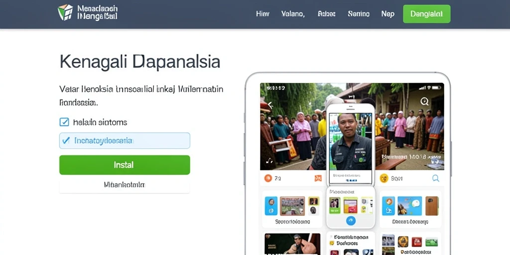 Tampilan menu utama yang menarik dan intuitif.