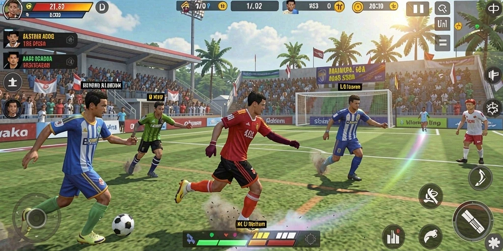 Tampilan awal permainan yang menarik dan interaktif.