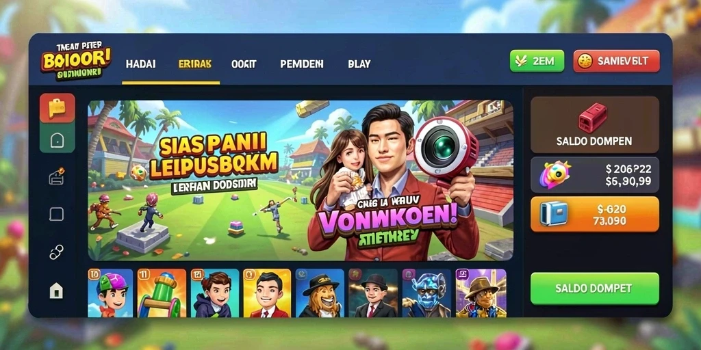 Tampilan antarmuka yang menarik dan modern.
